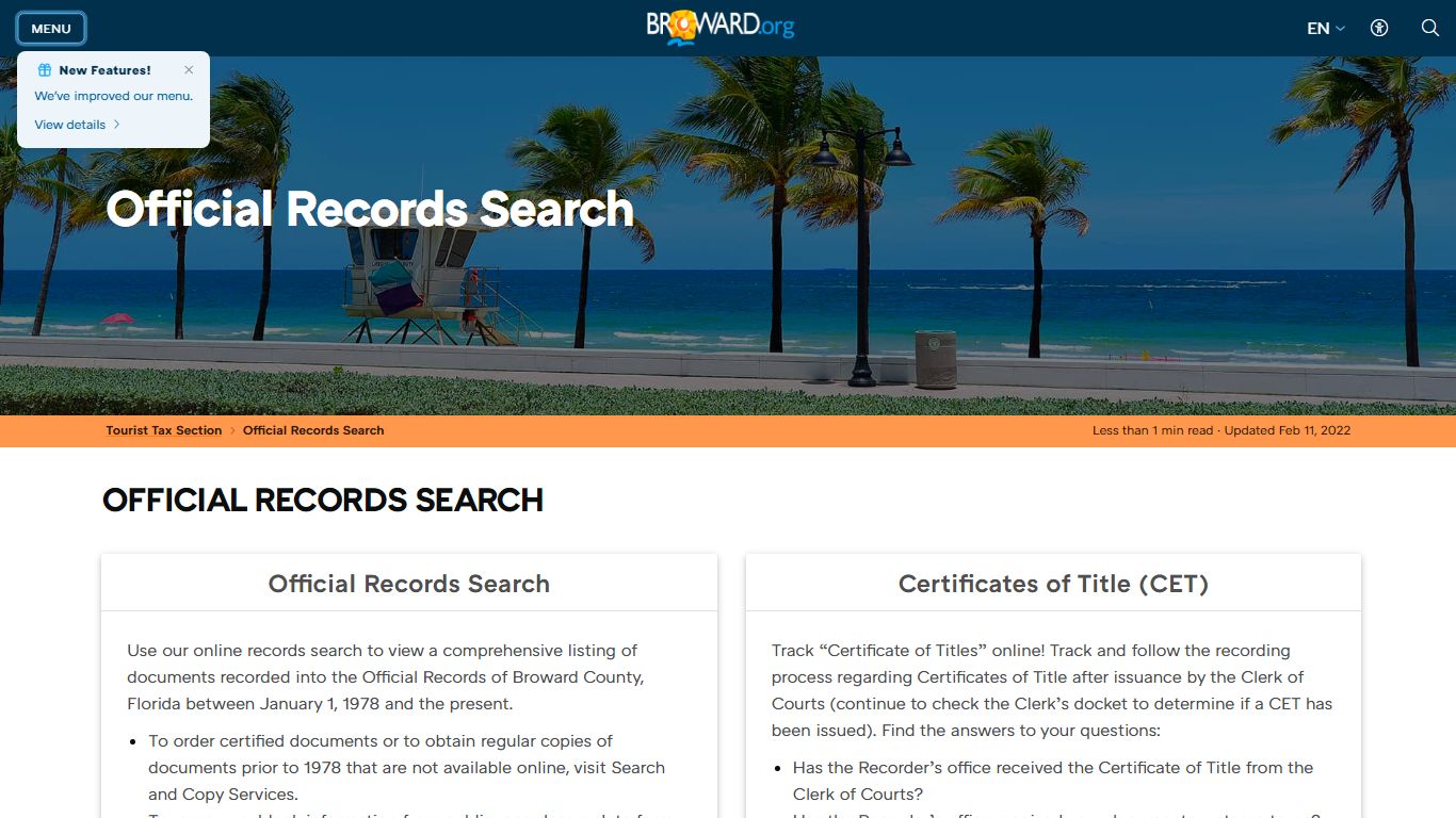 Records Official Records Search - Broward County, Florida